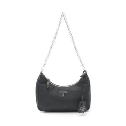 Picture of PRADA Saffian Re-Nylon Re-Edition Chain shoulder bag