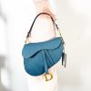 Picture of Dior Saddle Medium Grained Dark Teal Blue