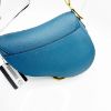 Picture of Dior Saddle Medium Grained Dark Teal Blue