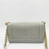 Picture of SOLD - Chanel Boy Caviar Medium Grey