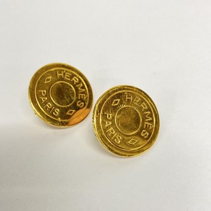 Picture of Hermes Selle Clip On Earrings Hardware Gold