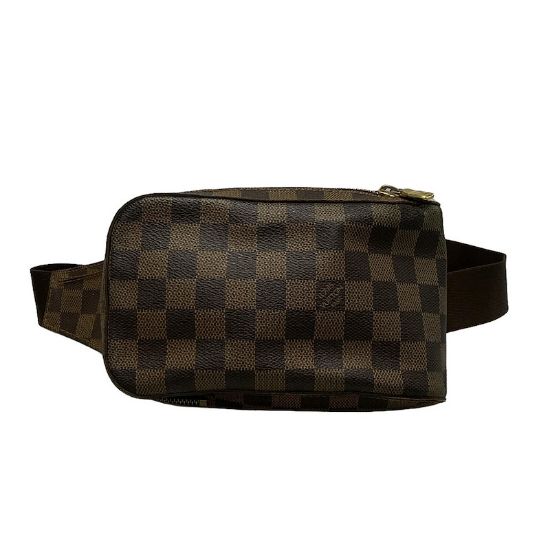Picture of Louis Vuitton Geronimos Damier Bum Bag Ebene Canvas Brown