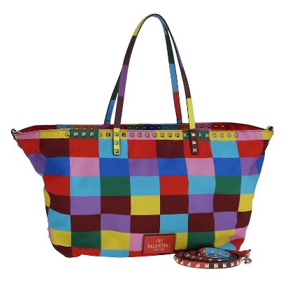 Picture of Valentino Studs Tote Bag Nylon 2way Multi