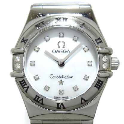 Picture of Omega Constellation Mini My Choice Wrist Watch Diamond White Shell Silver
