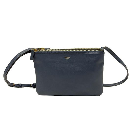 Picture of Celine Trio Shoulder Bag Navy Blue