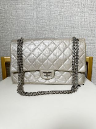 Picture of * SOLD * Chanel Reissue Aged Calfskin Double Flap Silver